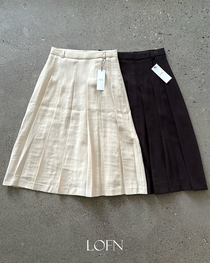 Nutty Pleats Skirt by Lofn for Women - view 5