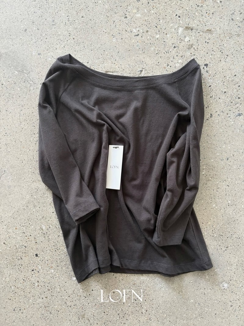 Madarin Off Shoulder Tee by Lofn for Women - view 10