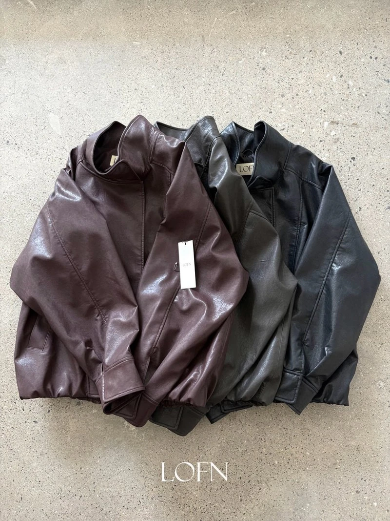 Lala Leather Jumper by Lofn for Women - view 1