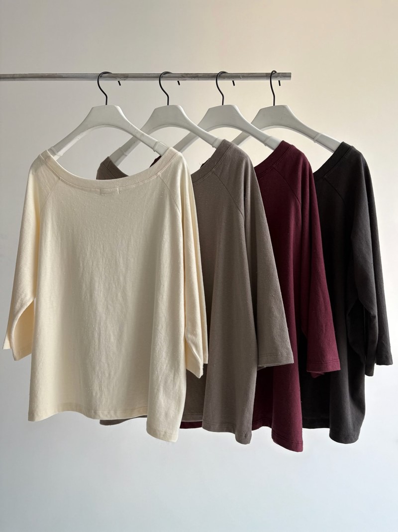 Madarin Off Shoulder Tee by Lofn for Women - view 2