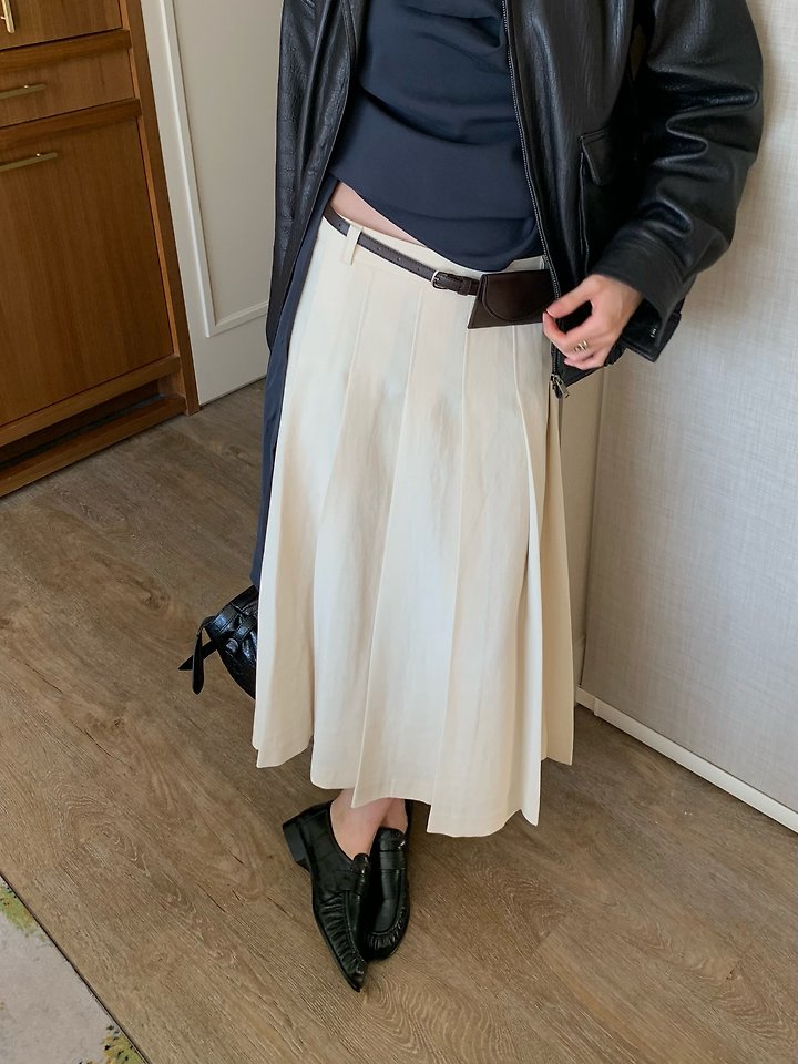 Nutty Pleats Skirt by Lofn for Women - view 6