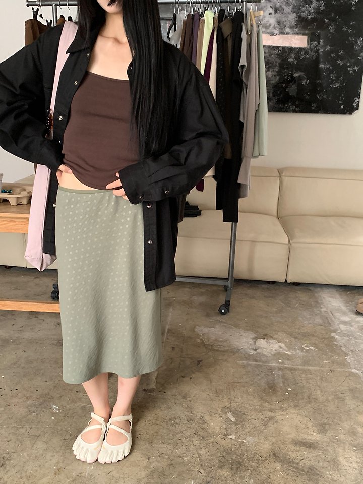 Dot Midi Skirt by Logarden for Women - view 11