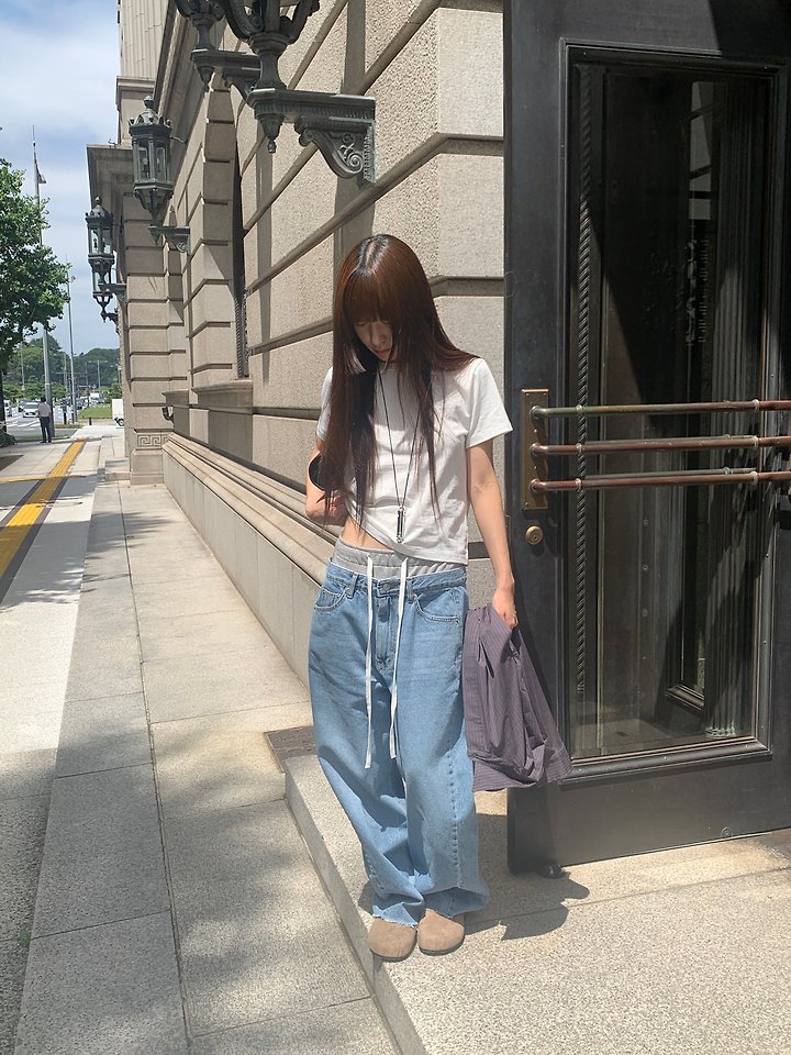 Double Denim Pants by Logarden for Women - view 9