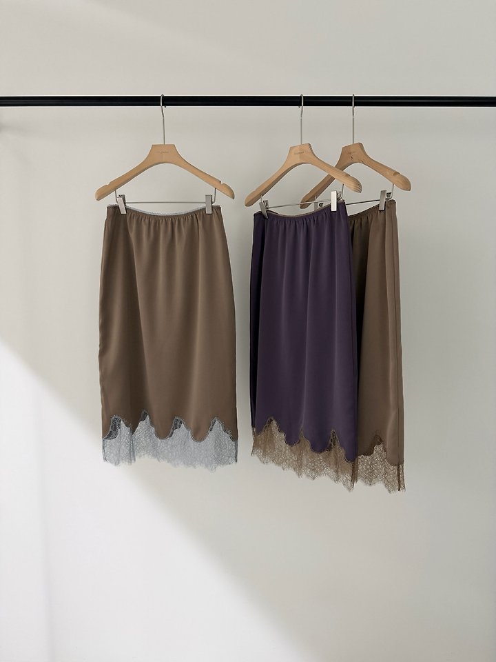 Lita Satin Skirt by Logarden for Women - view 12