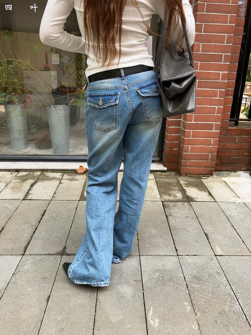 Dusty Denim Pants by Made for Women - view 1