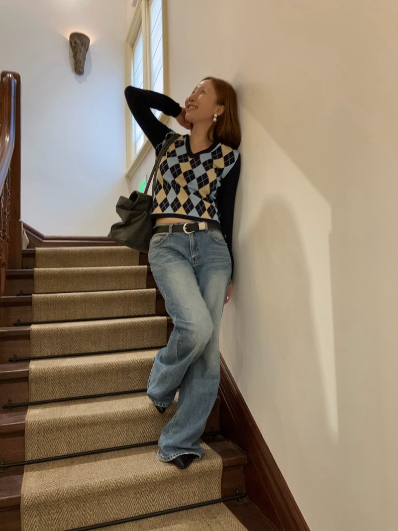 Dusty Denim Pants by Made for Women - view 3