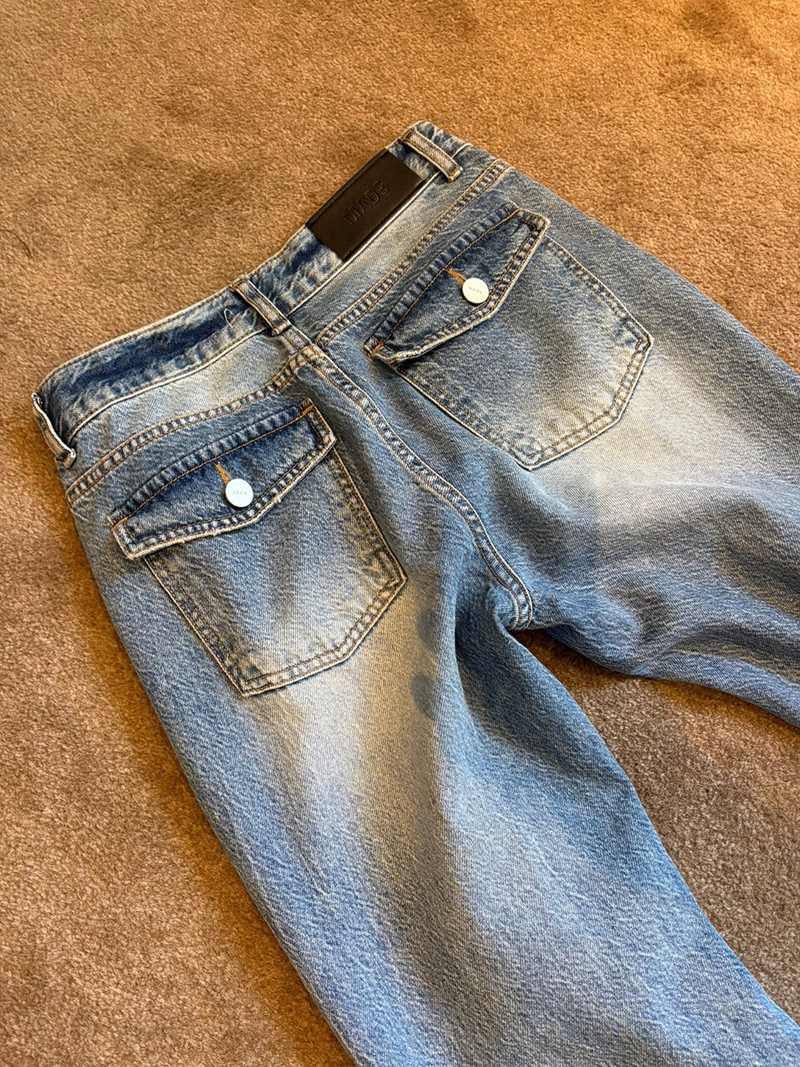 Dusty Denim Pants by Made for Women - view 7