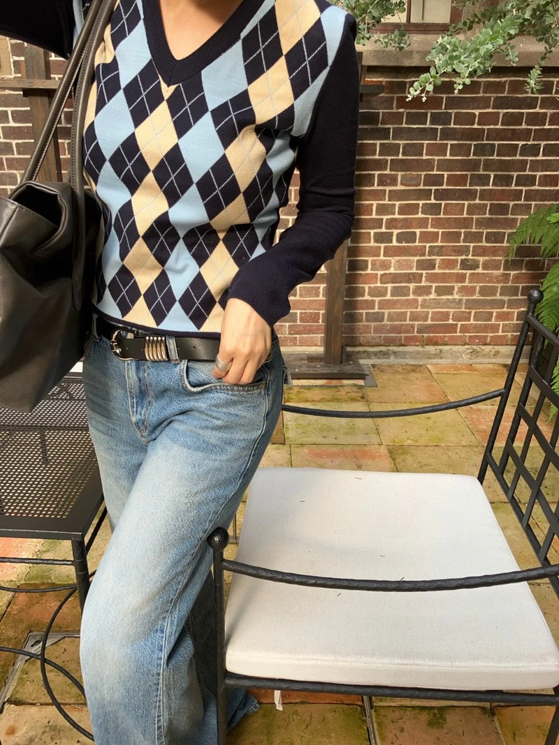 Argyle Knit by Made for Women - view 4