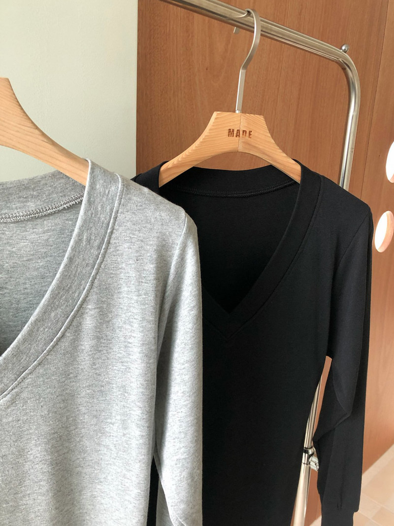 V Shirring Tee by Made for Women - view 6