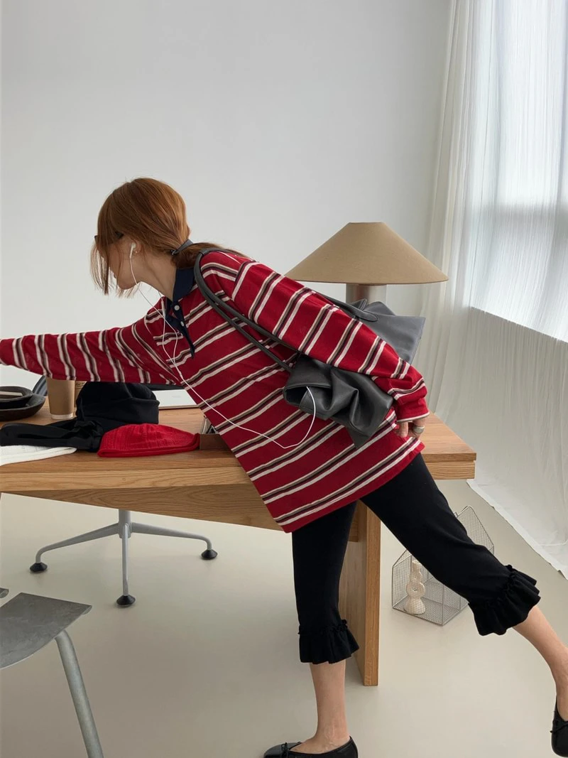 Noise Collar Tee by Made for Women - view 3
