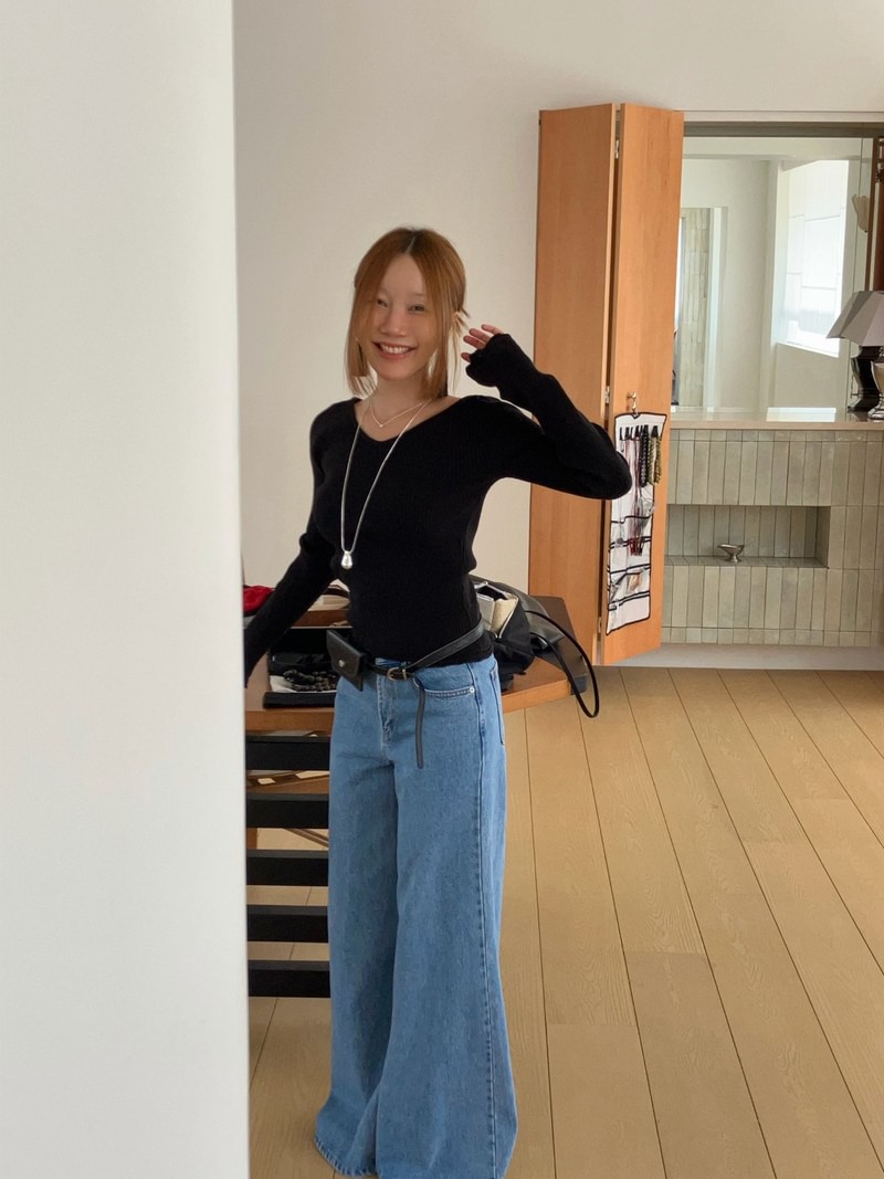 Bunny Ribbed Knit Top by Made for Women - view 3