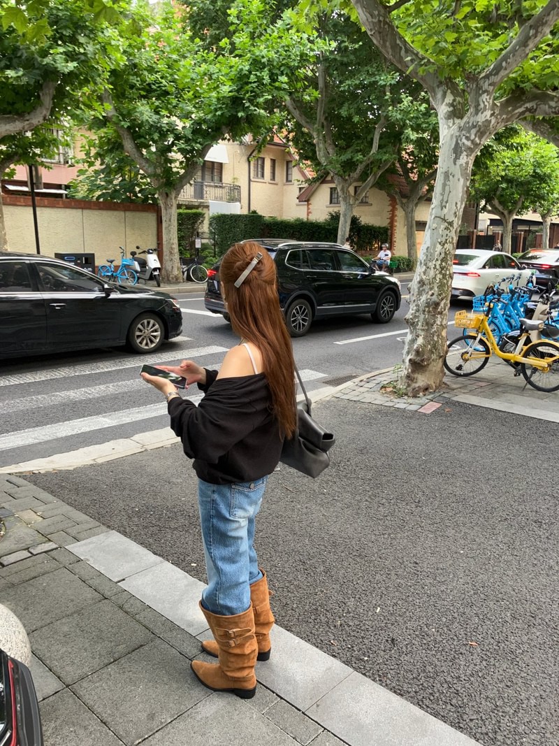 Bucklet Suede Boots by Made for Women - view 6
