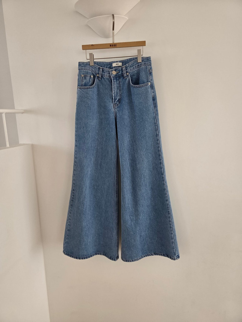 Rumi Wide Denim Pants by Made for Women - view 6