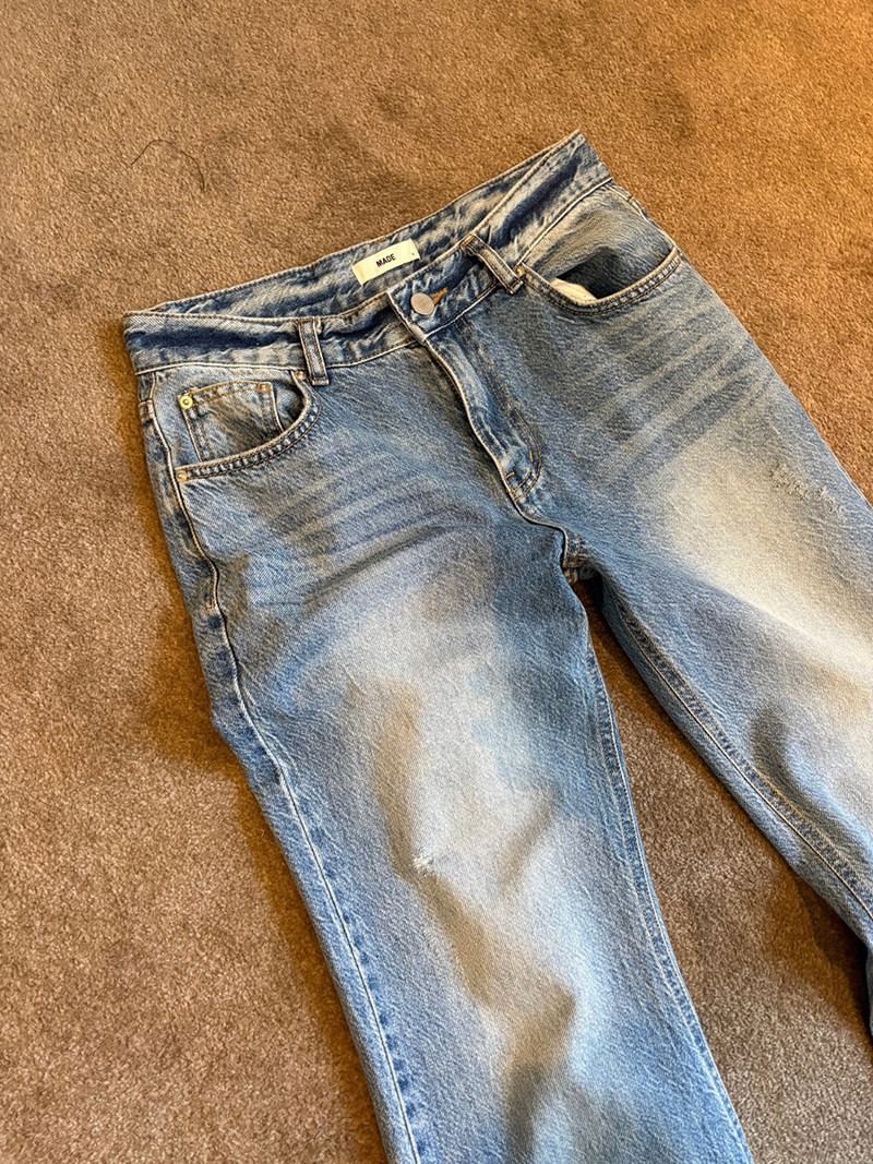 Dusty Denim Pants by Made for Women - view 6