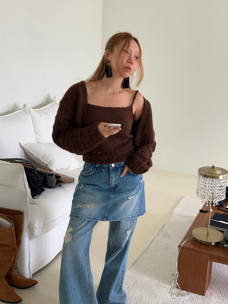 Bread Denim Skirt Pants by Made for Women - view 3