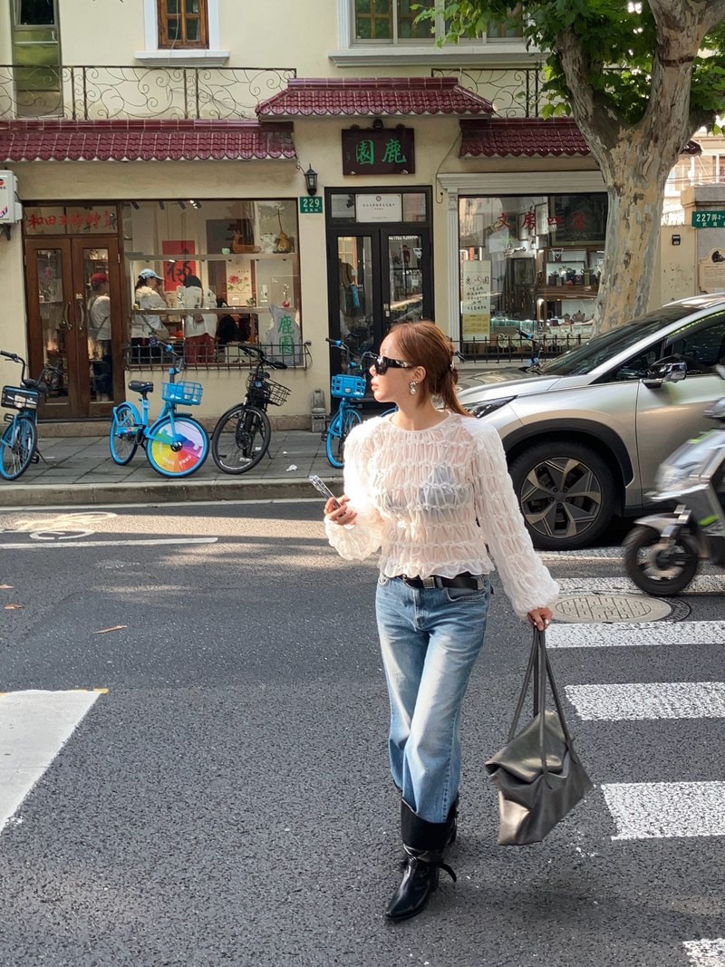 Honey Shirring Blouse by Made for Women - view 3