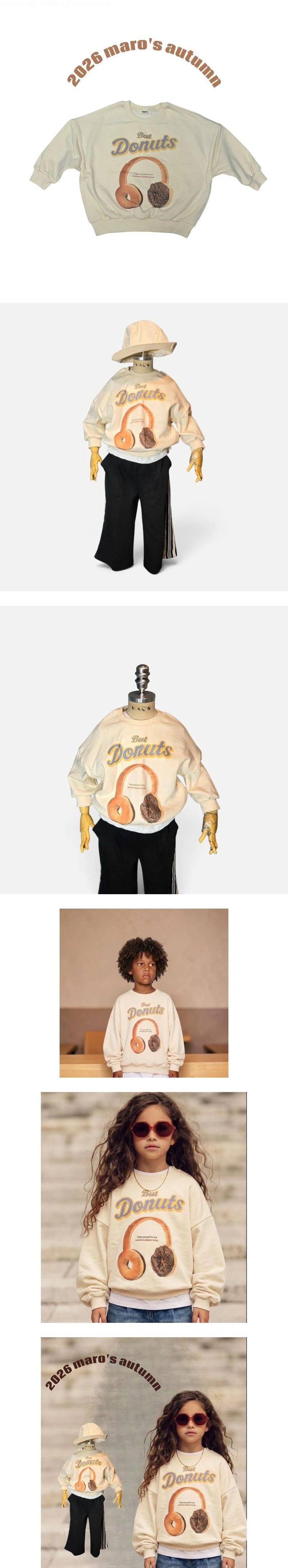 Headphone Donut Sweatshirt by Maro for Child - view 1