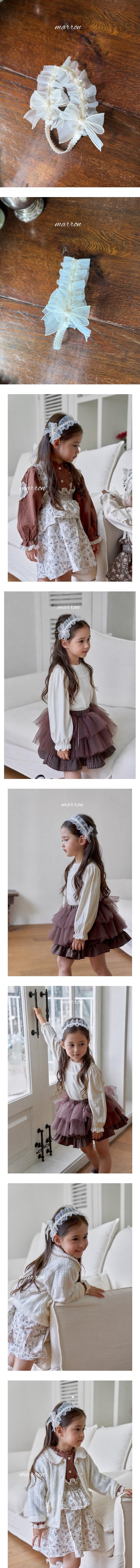 Candy Ribbon Headband by Marron for Baby - view 1