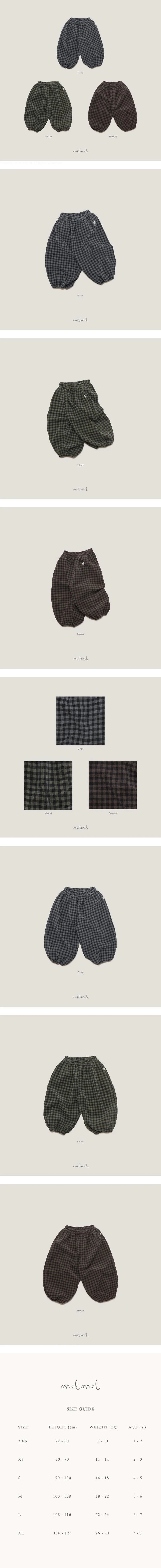 Plaid Corduroy Bloomers by Melmel for Baby - view 1