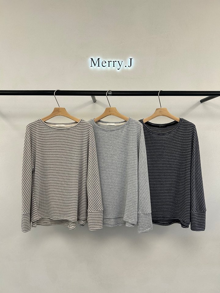Latte Striped Tee by Merry J for Women - view 5