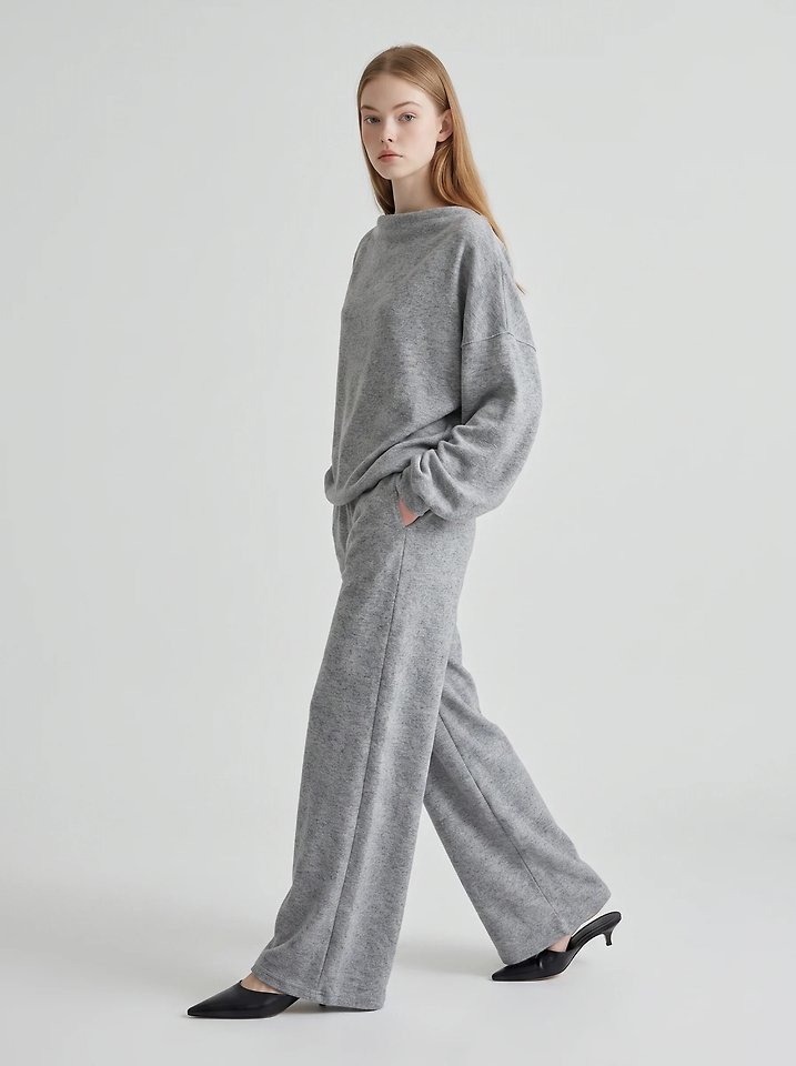 Chocochip Cowl Off-Shoulder Tee + Chocochip Pants by Merry J for Women - view 2