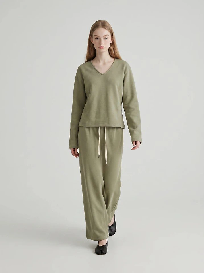 Flat V-Neck Tee + Flat Long Skirt by Merry J for Women - view 1