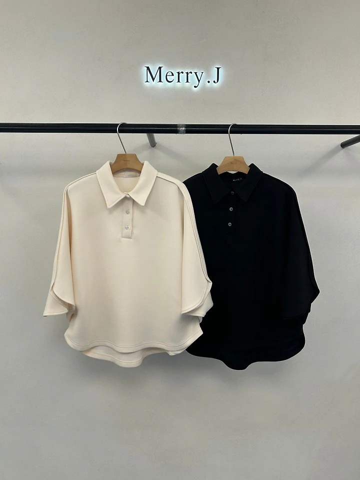 Marron Cushion Collar Blouse + Marron Cushion Pin-Tuck Pants by Merry J for Women - view 5