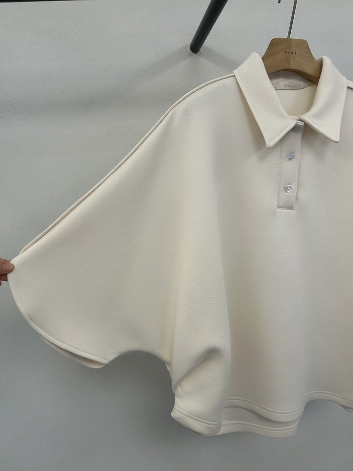 Marron Cushion Collar Blouse + Marron Cushion Pin-Tuck Pants by Merry J for Women - view 7