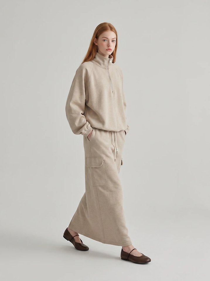 Ellie String Half-Zip Top + Ellie Pocket Skirt by Merry J for Women - view 1