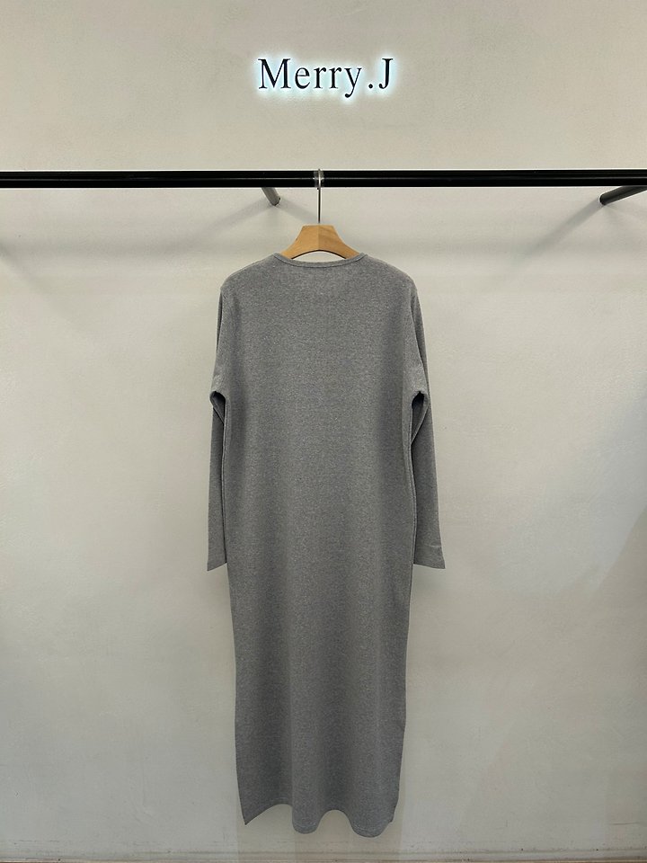 Henley Neck Long Dress by Merry J for Women - view 10