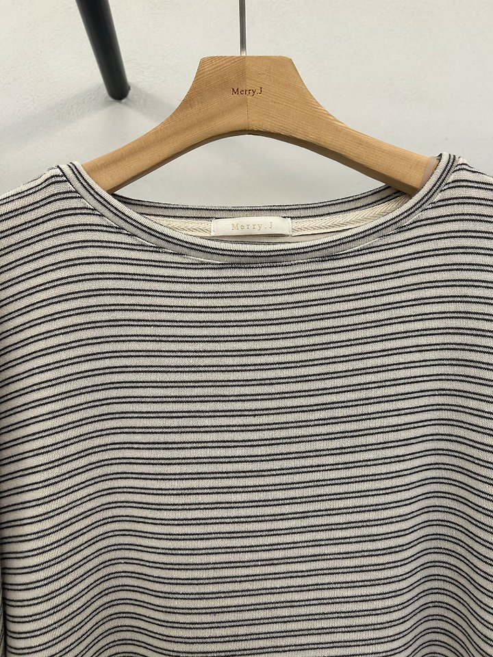 Latte Striped Tee by Merry J for Women - view 7