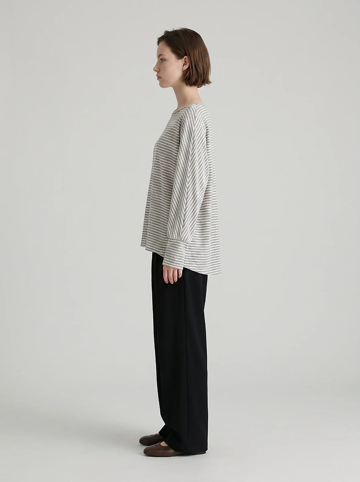 Latte Striped Tee by Merry J for Women - view 2