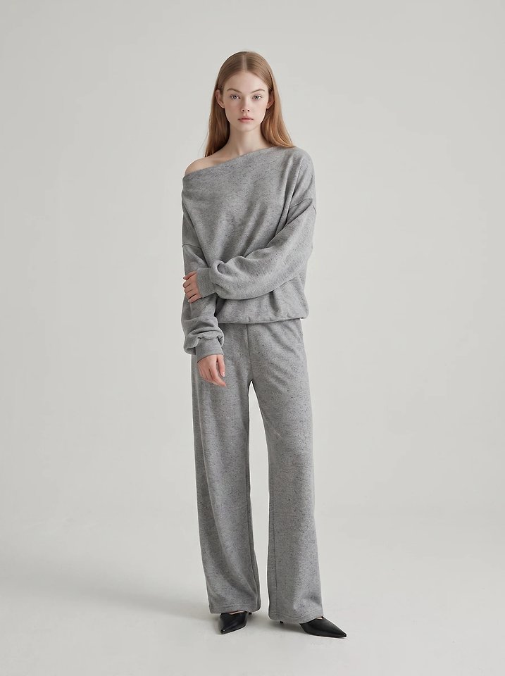 Chocochip Cowl Off-Shoulder Tee + Chocochip Pants by Merry J for Women - view 1