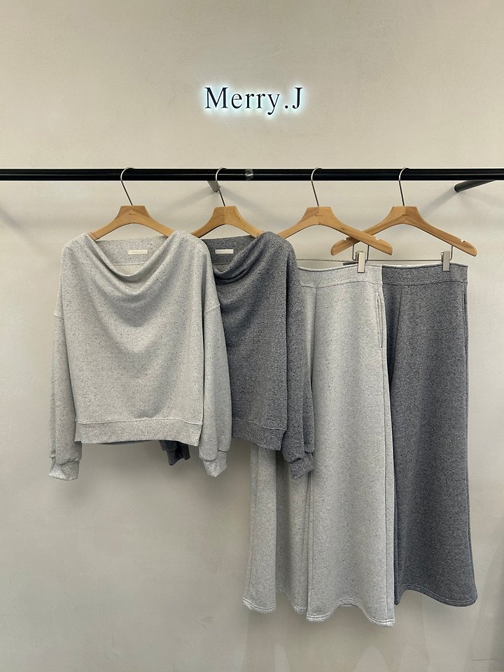Chocochip Cowl Off-Shoulder Tee + Chocochip Pants by Merry J for Women - view 5