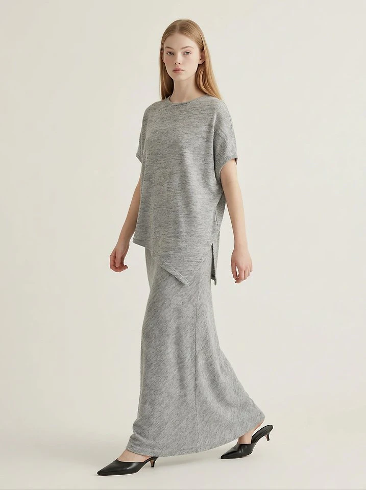 Asymmetric Diagonal Skirt Set by Merry J for Women - view 1