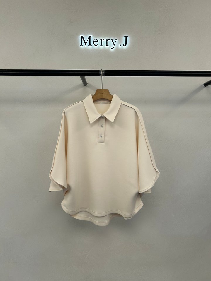 Marron Cushion Collar Blouse + Marron Cushion Pin-Tuck Pants by Merry J for Women - view 6