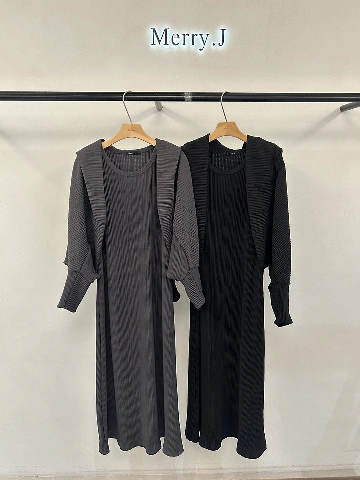 Pleats Bolero Dress Set by Merry J for Women - view 4