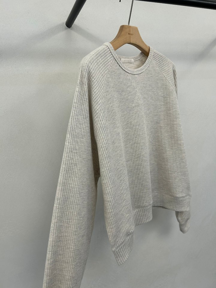 Waffle Sweatshirt + Waffle Box-Pleated Pants by Merry J for Women - view 11