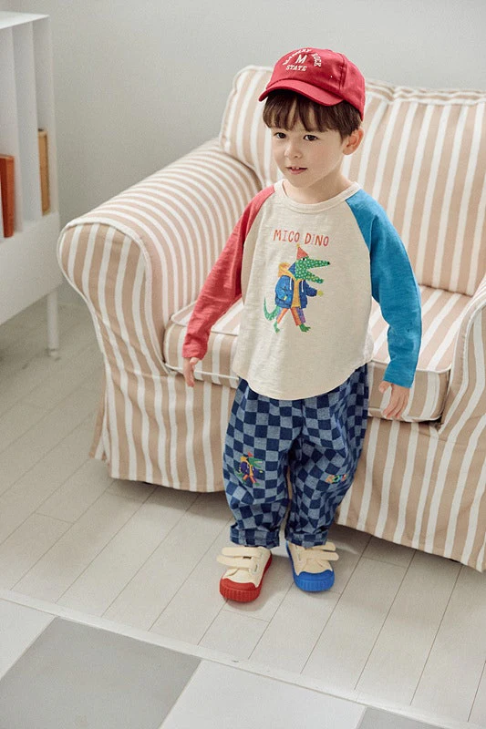 Check Denim Pants by Mimico for Child - view 2