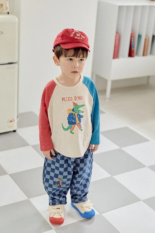 Check Denim Pants by Mimico for Child - view 8