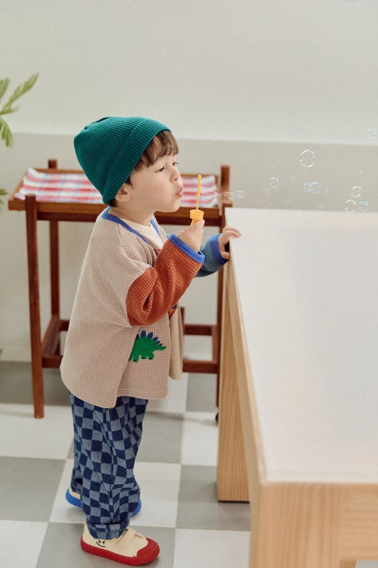 Check Denim Pants by Mimico for Child - view 9