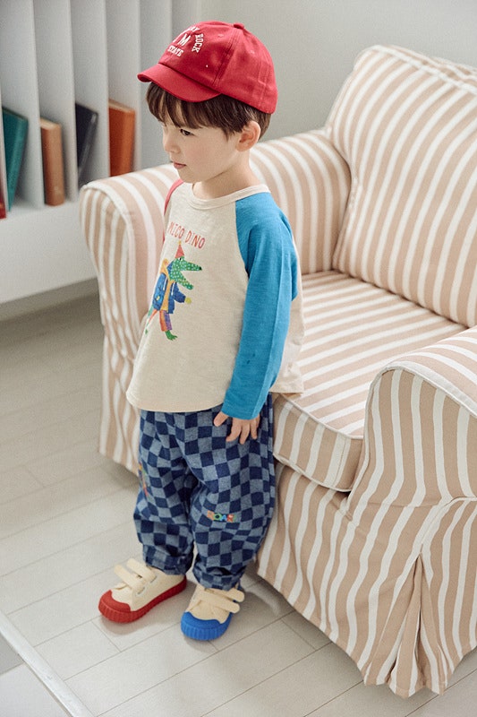 Check Denim Pants by Mimico for Child - view 3