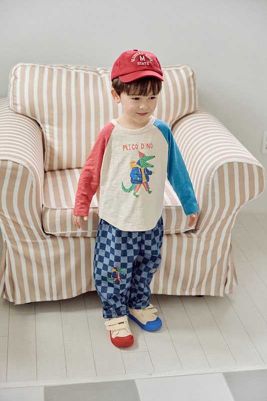 Check Denim Pants by Mimico for Child - view 4