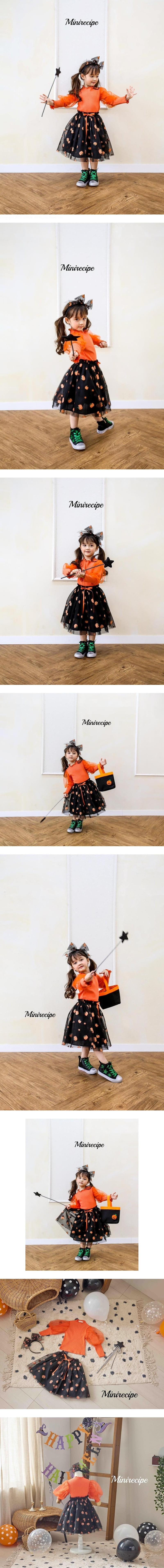 Pumpkin Ribbon Headband by Mini Recipe for Child - view 1