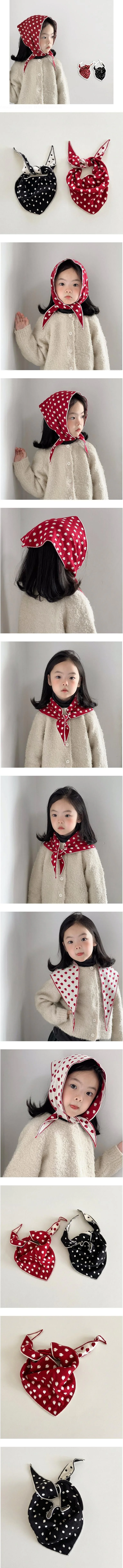 Heart Cherry Bandana Scarf by Miso for Baby - view 1