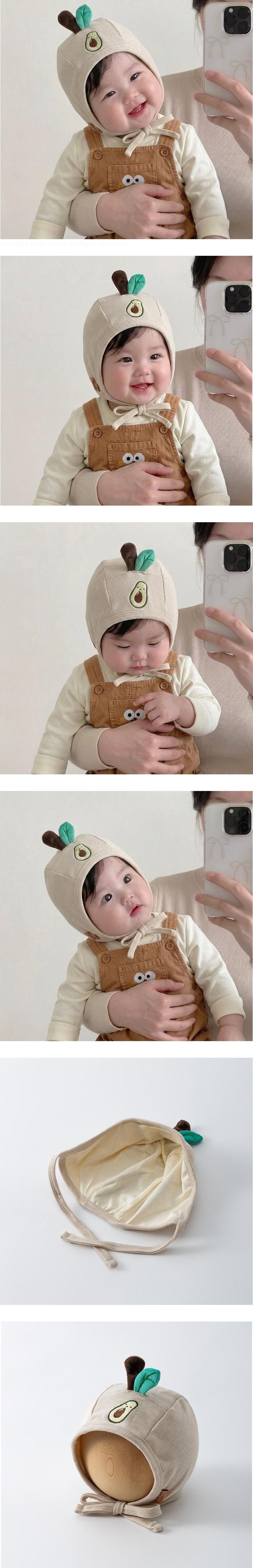 I Am Avocado Bonnet Hat by Miso for Baby - view 1