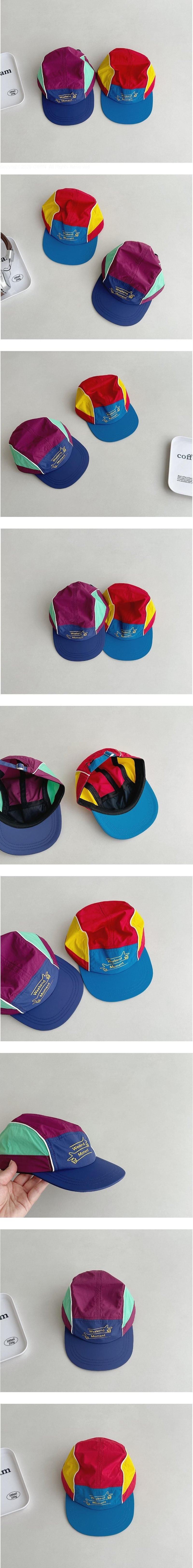 Three-Side Color-Block Cap by Miso for Baby - view 1