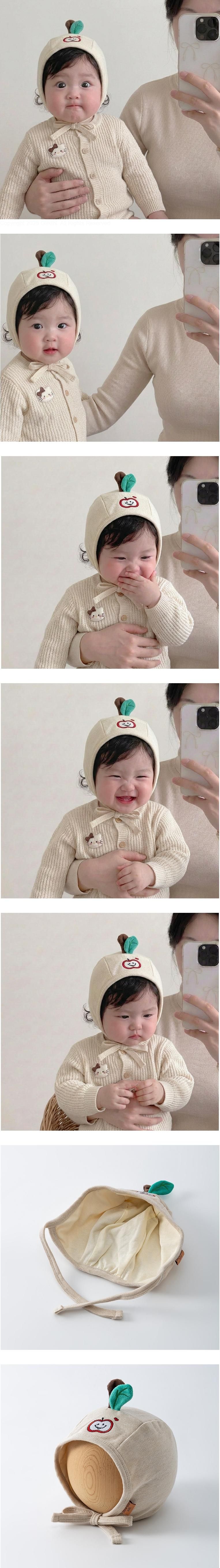 I Am Apple Bonnet Hat by Miso for Baby - view 1