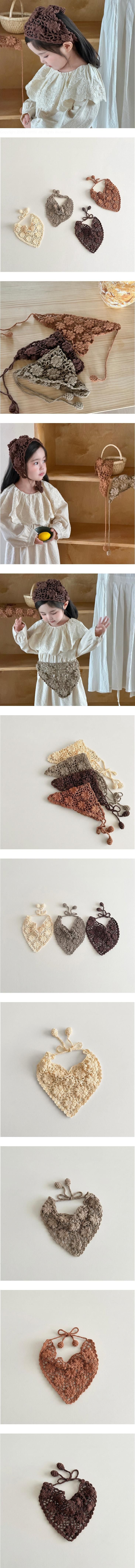 Flower Knit Kerchief by Miso for Baby - view 1