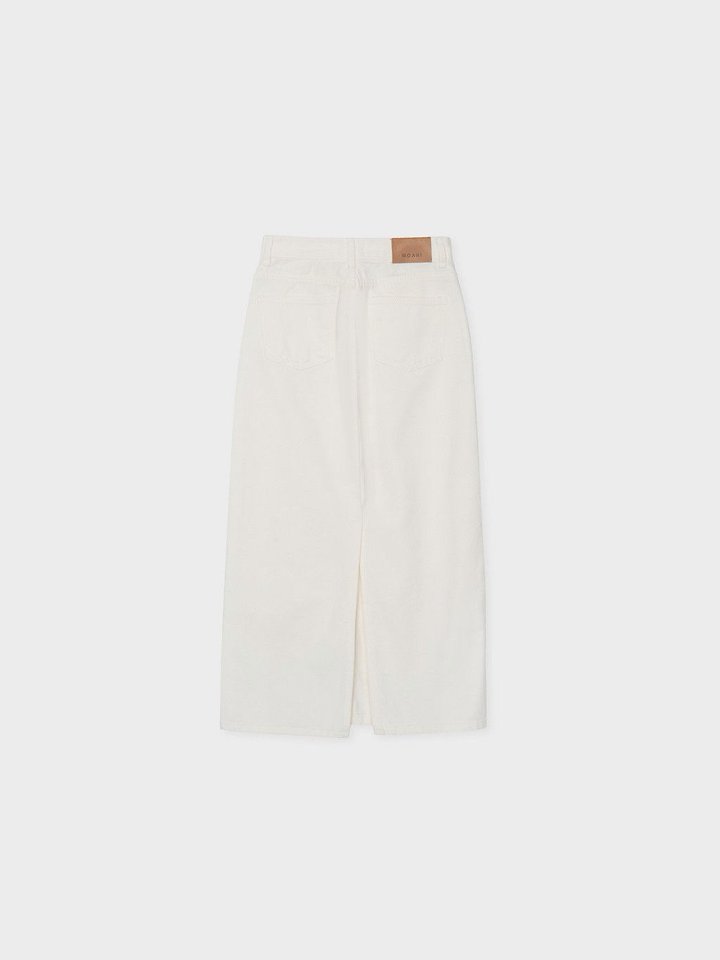 Fave back slit denim skirt by Moani for Women - view 8